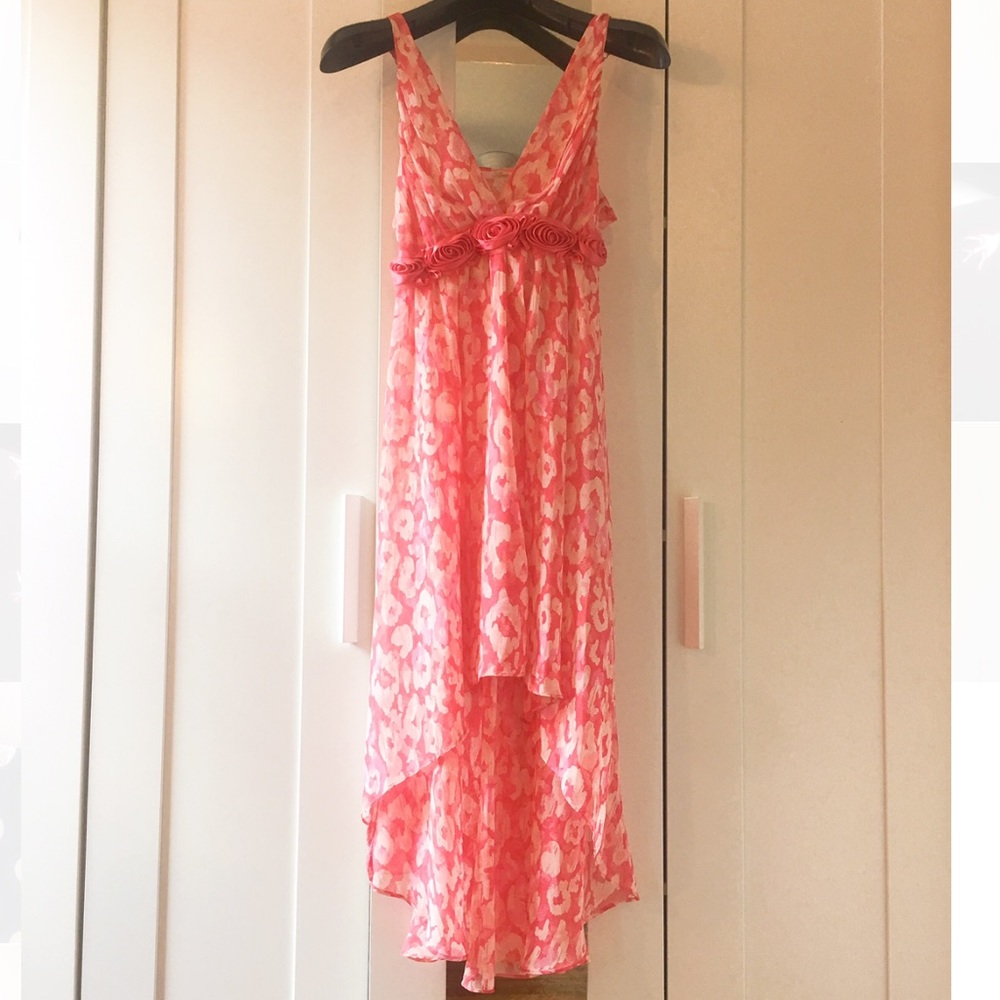 Floral Beach Dress Pink